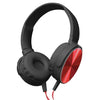 Escape - Foldable Stereo Wired Headphones with Extra Bass, Red and Black - - Mounts For Less