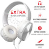 Escape - Foldable Stereo Wired Headphones with Extra Bass, White - - Mounts For Less