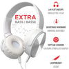 Escape - Foldable Stereo Wired Headphones with Extra Bass, White - 80-HP827 - Mounts For Less