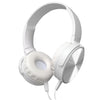 Escape - Foldable Stereo Wired Headphones with Extra Bass, White - - Mounts For Less