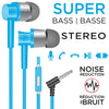 Escape - Stereo In-Ear Headphones, Noise Reduction, Integrated Microphone, Blue - 80-HF865BL - Mounts For Less