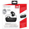 Escape - Wireless Ear Clip Headphones with Microphone and Charging Case, Black - - Mounts For Less