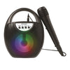 Escape - Wireless Karaoke Speaker with Lights, FM Radio and Microphone, Black - 80-SPBT3590 - Mounts For Less