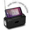 Escape - Wireless Speaker, Bluetooth 5.1, Rechargeable by Cable or Solar Energy, Black - - Mounts For Less