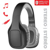 Escape - Wireless Stereo Headphones, Integrated Microphone, Gray and Black - - Mounts For Less
