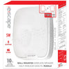 Escape - Wireless Wall Speaker with FM Radio and Integrated Microphone, White - - Mounts For Less