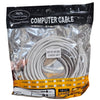 Ethernet cable network Cat6 500MHz RJ-45 50ft gray - 89-0102 - Mounts For Less