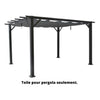 F. Corriveau International - Canopy Top for Marina Pergola 10'x12', Safezone Fabric, Charcoal Gray (Canopy Top Only) - 101-B101269-CAN-280 - Mounts For Less