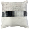 F. Corriveau International - Graphite Stripe Cushion, Indoor/Outdoor, 18" x 18" - - Mounts For Less
