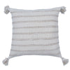 F. Corriveau International - Natural Stripe Cushion, Indoor/Outdoor, 18" x 18" - 101-UPB18SQ-NAT-018 - Mounts For Less