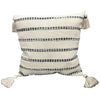 F. Corriveau International - Natural Stripe Cushion, Indoor/Outdoor, 18" x 18" - 101-UPB18SQ-NAT-010 - Mounts For Less