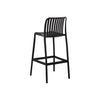 F. Corriveau International - Set of 4 Bar Height Chairs, Indoor/Outdoor, Black - - Mounts For Less