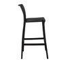 F. Corriveau International - Set of 4 Bar Height Chairs, Indoor/Outdoor, Black - - Mounts For Less