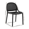 F. Corriveau International - Set of 4 Summer Dining Chairs, Indoor/Outdoor, Black - - Mounts For Less