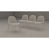 F. Corriveau International - Set of 4 Summer Dining Chairs, Indoor/Outdoor, Greige - - Mounts For Less