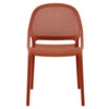 F. Corriveau International - Set of 4 Summer Dining Chairs, Indoor/Outdoor, Red Coral - - Mounts For Less