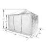 F. Corriveau International Winter Shelter Only, Made for Gazebo 10 ft x10 ft White - 101-B101016-COV-213 - Mounts For Less