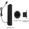 GoGroove - Soundbar with Laptop Clip, USB Powered, Black - 78-139117 - Mounts For Less