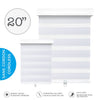 Hauz 2084WHTCD - 20 '' X 84 '' Alternate Blinds Window Shade, Cordless, White - 80-2084WHTCD - Mounts For Less