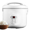 Hauz - Digital Rice Cooker and Steamer, 6 Cup Capacity, White - - Mounts For Less