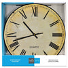 Hauz - Round Wall Clock, 12" Diameter, Quartz Precision, Brown - 80-WC5136 - Mounts For Less