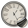 Hauz - Round Wall Clock, 14" Diameter, Quartz Precision, White - 80-WC5143 - Mounts For Less