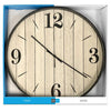 Hauz - Round Wall Clock, 20" Diameter, Quartz Precision, Wood Imitation - 80-WC5174 - Mounts For Less