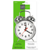 Hauz - Wind-up Alarm Clock, 4 Inch Dial, Luminous Hands, Silver - 80-BC-784 - Mounts For Less