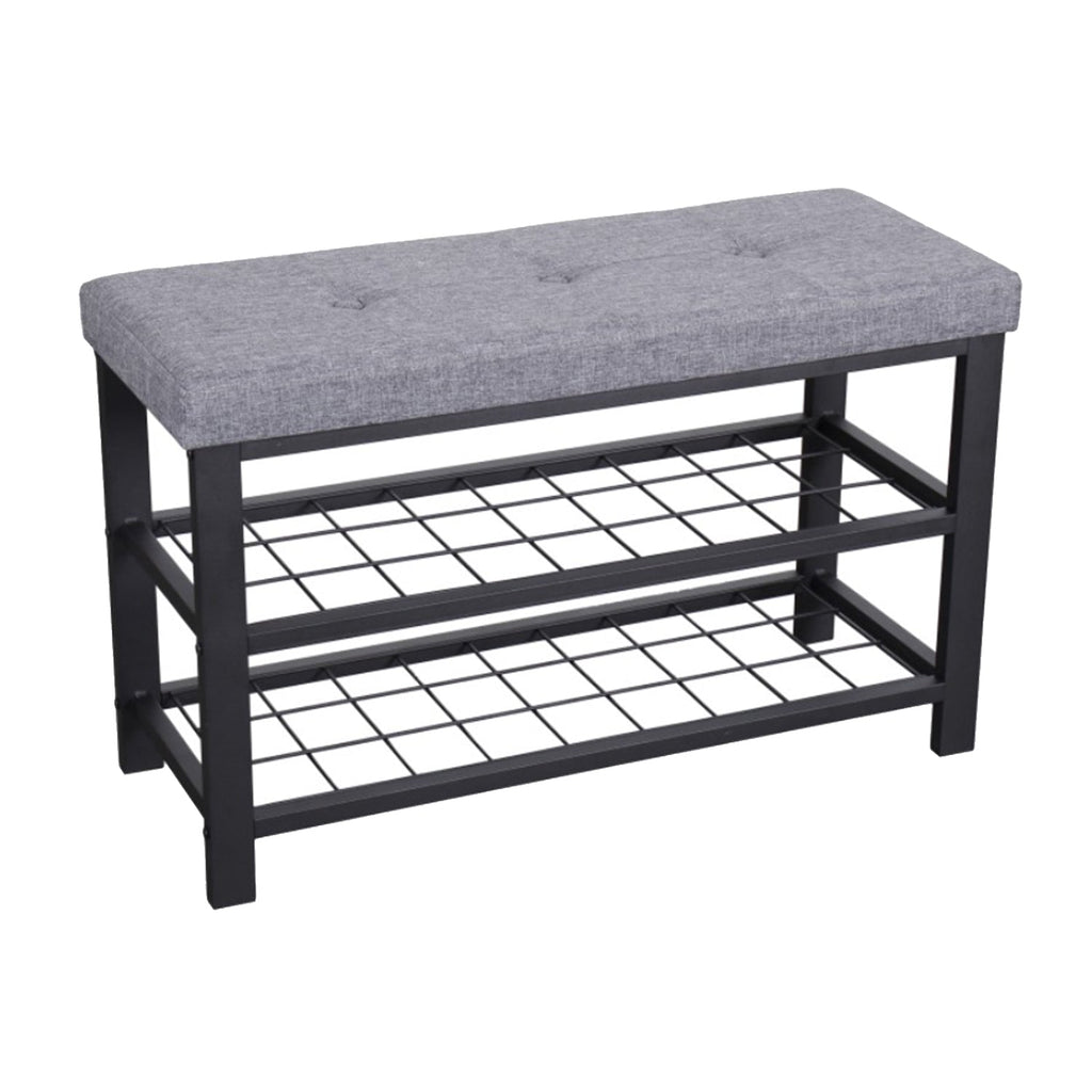 Metal bench with shoe storage new arrivals