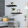 ITY International - Set of 3 Wall Mounted Floating Shelves, 31.5" x 9.25" x 1.5", Black - - Mounts For Less