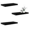 ITY International - Set of 3 Wall Mounted Floating Shelves, 31.5" x 9.25" x 1.5", Black - - Mounts For Less