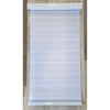 ITY Olivia Stone - Cordless 30" X 84" Alternate Shade Window Blind, Blackout Fabric, White - - Mounts For Less