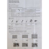 ITY Olivia Stone - Cordless 52" X 84" Alternate Shade Window Blind, Blackout Fabric, White - - Mounts For Less