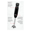 JS Gourmet - 2 Speed Hand Blender, Stainless Steel Blade, 300 Watts, Black - 76-7-99102 - Mounts For Less