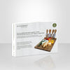 JS Gourmet - Acacia Wood Cheese Board with 4 Knives and Magnetic Holder - 76-7-99094 - Mounts For Less