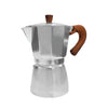 JS Gourmet - Aluminum Espresso Coffee Maker, 6 Cup Capacity, Silver - 76-7-99128 - Mounts For Less