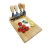 JS Gourmet - Bamboo Cheese Board with 4 Knives and Magnetic Holder - 76-7-99088 - Mounts For Less