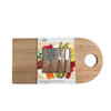 JS Gourmet - Bamboo Cheese Board with Handle and 4 Stainless Steel Tools - 76-7-99098 - Mounts For Less