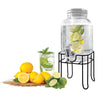 JS Gourmet - Glass Beverage Dispenser with Integrated Infuser, 4 Liter Capacity - 76-7-99042 - Mounts For Less