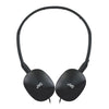 JVC - FLATS Wired Headphones, Lightweight and Foldable with Integrated Microphone and Remote Control, Black - - Mounts For Less