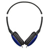 JVC - FLATS Wired Headphones, Lightweight and Foldable with Integrated Microphone and Remote Control, Blue - 46-HA-S160M-A - Mounts For Less