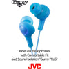 JVC - Gumy Plus Wired In-Ear Headphones, Blue - 46-HA-FX5-A - Mounts For Less