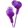 JVC - Gumy Plus Wired In-Ear Headphones, Purple - 46-HA-FX5-V - Mounts For Less