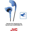 JVC - Gumy Sport In-Ear Headphones with Integrated Microphone and Remote Control, Blue - 46-HA-ENR15-A - Mounts For Less