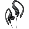 JVC - In-Ear Sports Headphones with Adjustable Ear Clip, Black - 46-HA-EB75-BN - Mounts For Less