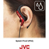 JVC - In-Ear Sports Headphones with Adjustable Ear Clip, Blue - 46-HA-EB75-AN - Mounts For Less