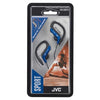 JVC - In-Ear Sports Headphones with Adjustable Ear Clip, Blue - 46-HA-EB75-AN - Mounts For Less