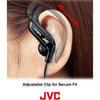 JVC - In-Ear Sports Headphones with Adjustable Ear Clip, Silver - 46-HA-EB75-SN - Mounts For Less