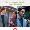 JVC - Nearphones Wireless Headphones with Charging Case and Built-in Microphone, Grey - - Mounts For Less