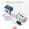 JVC - Nearphones Wireless Headphones with Charging Case and Built-in Microphone, Grey - - Mounts For Less